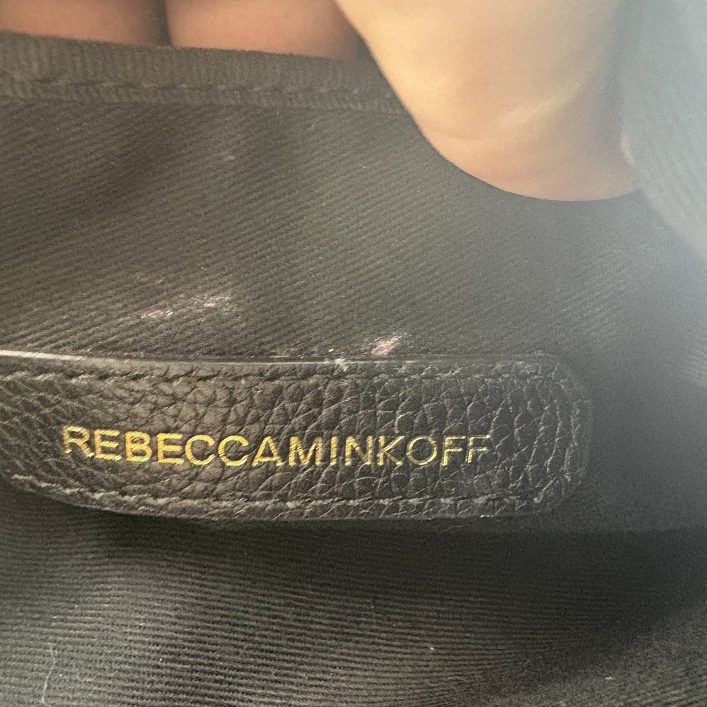 Rebecca Minkoff Leather Crossbody Bag Birds of Paradise Design Chain Link Strap - Picture 4 of 8